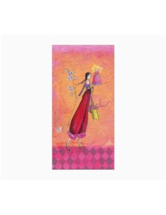 Carte double photo Gaëlle Boissonnard - Vernis épais gaufré UV - Pelliculage mat doux au toucher - 10,5 x 21 cm - Papier certifi