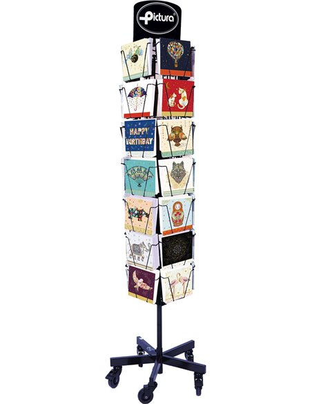 Vitrine Arabesque - 16 x 16 cm - 35 compartiments - 210 cartes - Imprimée sur papier certifié FSC