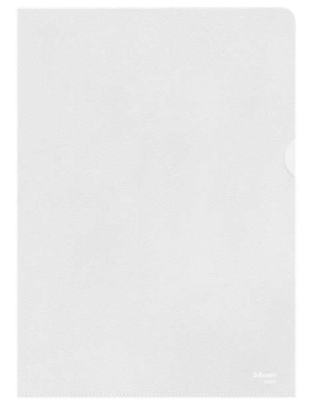 Boîte de 100 limes à ongles Esselte format A4 - Feuille PP effet peau d'orange - Épaisseur 0,11 mm