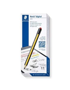Crayon numérique Staedtler Noris Jumbo avec 5 pointes de rechange - Surface antidérapante - Pas de recharge nécessaire