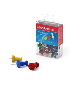 Attaches parisiennes colorées Erichkrause - Fil d'acier de haute qualité - Résistant à la corrosion - Papier antitache - Couleur