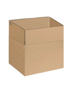 Boîtes d'emballage Dohe à 4 rabats - 440 x 325 x 420 mm - Carton de 3 mm d'épaisseur - Solides et durables - Idéales pour l'expé