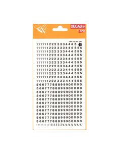 Numéros adhésifs Apli - 420 caractères - Identification rapide et nette - Noir