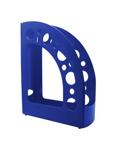 Porte-revues Dohe + Mab en polystyrène haute qualité - Dimensions 80 x 318 x 245 mm - Matériau 100 % recyclable - Bleu