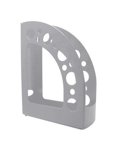 Porte-revues Dohe + Mab en polystyrène haute qualité - Dimensions 80 x 318 x 245 mm - Matériau 100 % recyclable - Gris