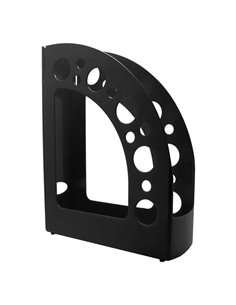 Porte-revues Dohe + Mab en polystyrène de haute qualité - Dimensions 80 x 318 x 245 mm - Matériau 100 % recyclable - Noir