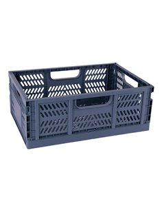 Caisse plastique pliable et empilable Apli Up North - Dimensions 430 x 290 x 160 mm - Idéale pour outils, jouets, linge, etc. - 
