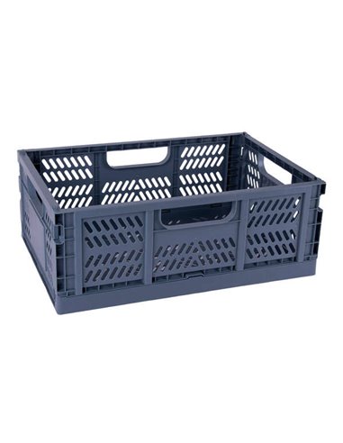 Caisse plastique pliable et empilable Apli Up North - Dimensions 430 x 290 x 160 mm - Idéale pour outils, jouets, linge, etc. - 