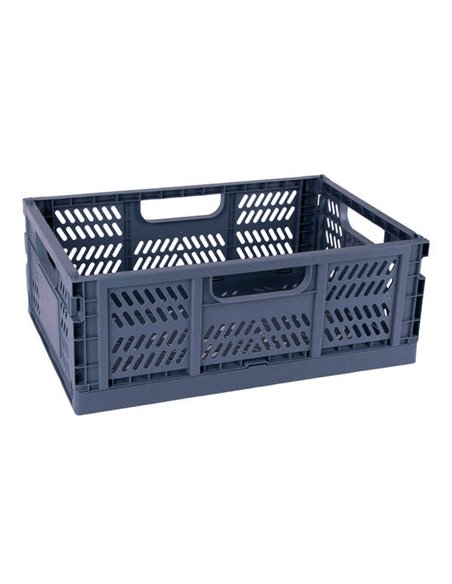 Caisse plastique pliable et empilable Apli Up North - Dimensions 430 x 290 x 160 mm - Idéale pour outils, jouets, linge, etc. - 