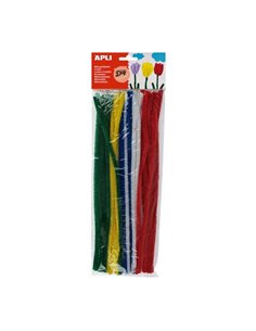Pack de 50 cure-pipes Apli Ø 6 mm x 300 mm - Couleurs assorties