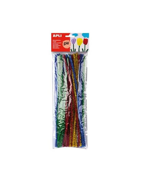 Pack de 50 cure-pipes Apli Ø 6 mm x 300 mm - Couleurs assorties