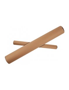 Tube en carton Apli pour documents - Avec bouchons en plastique - Idéal pour plans, graphiques et affiches - Convient aux format