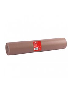 Rouleau de papier kraft Apli - 80 g - Idéal pour distributeurs - Emballage - Utilisation en usine et entrepôt - Couleur marron
