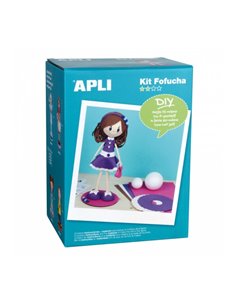 Kit de bricolage Apli Fofucha Alice - Matériel inclus - Patrons et instructions visuelles - Niveau intermédiaire - Idéal pour le