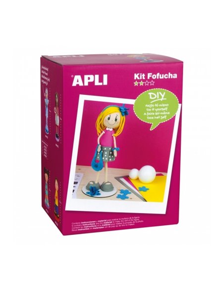 Kit de bricolage Apli Fofucha Eva - Tout inclus - Instructions visuelles - Niveau intermédiaire
