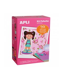 Kit de bricolage pour fille Apli Fofucha - Comprend tout le matériel - Patrons et instructions visuelles - Idéal pour les débuta