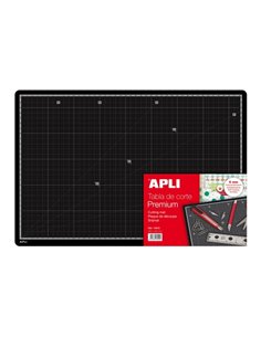 Tapis de découpe PVC Apli A3 - Antidérapant - Auto-cicatrisant - Impression grise - Qualité supérieure - Ultra résistant - Préci