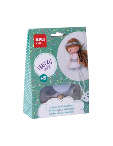 Kit de bricolage Mini Ballerine Apli - Réduit le stress - Augmente l'estime de soi - Améliore la mémoire - Développe la coordina