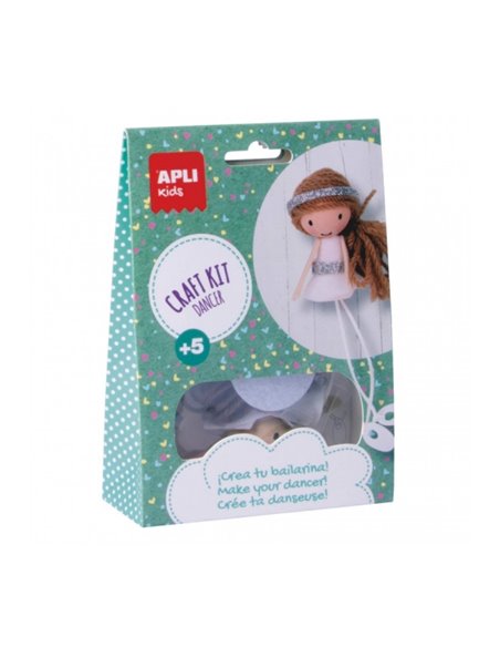 Kit de bricolage Mini Ballerine Apli - Réduit le stress - Augmente l'estime de soi - Améliore la mémoire - Développe la coordina