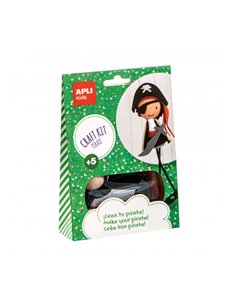 Kit de bricolage pirate Apli Mini - Réduit le stress - Augmente l'estime de soi - Améliore la mémoire - Développe la coordinatio