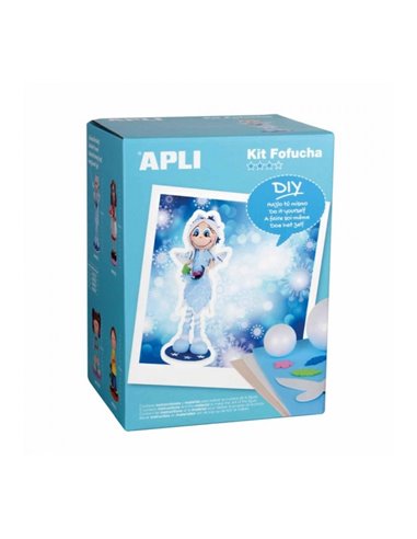 Kit de bricolage Fofucha Apli Fairy - Comprend le matériel complet, des patrons et des instructions visuelles - Idéal pour les e