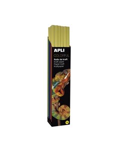 Rouleau de papier kraft Apli - 70 g - Fibres naturelles - Haute résistance - Couleurs homogènes - Idéal pour l'emballage et l'ar
