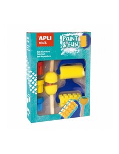 Pack de peinture Apli pour enfants - Comprend 3 peintures à la détrempe et accessoires - Encourage la créativité et la collabora
