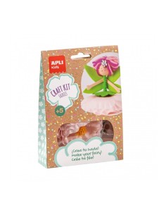 Kit de bricolage Apli Mini Fée Rose – Réduit le stress – Augmente l'estime de soi – Améliore la mémoire – Développe la coordinat