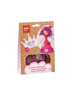 Kit de bricolage Apli Mini Princesse Rose - Réduit le stress - Augmente l'estime de soi - Améliore la mémoire - Développe la coo