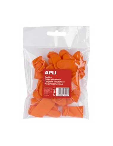 Doigtiers en caoutchouc Apli taille M - Lot de 20 - Idéal pour tourner les pages, compter les billets et ouvrir les sacs - Parfa