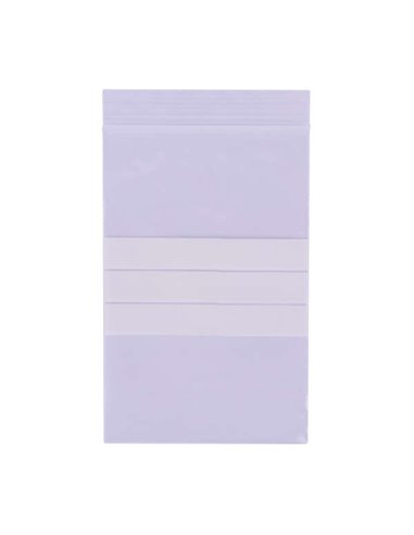 Sachets zip auto-adhésifs transparents Apli - 80 x 120 mm - Matériau PEBD - Fermeture sécurisée et manipulation facile - Convien