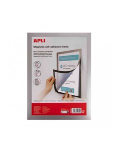 Cadre magnétique autocollant Apli pour feuilles A4 - Facile à accrocher - Aimant puissant - Couleurs assorties aléatoires