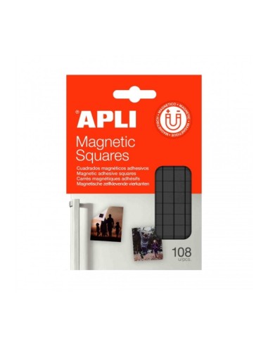 Pack de 108 cadres magnétiques adhésifs Apli - Faciles à appliquer - Longue durée - Haute tenue - Idéal pour les photos et les t