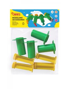 Sac à suspendre Jovi Soft Dough Blandiver avec 4 extrudeuses de différentes formes - Développe la créativité et la motricité fin