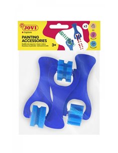 Sac suspendu Jovi avec 3 petits rouleaux en mousse aux imprimés variés - Différentes formes - Poignée solide - Nettoyage facile 