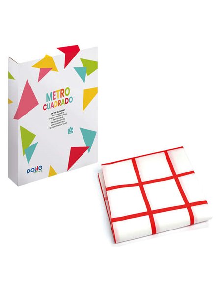 Mouchoir carré en tissu Dohe - 1000 x 1000 mm - Polyvalent et facile à plier - Idéal pour l'enseignement des fractions - Recomma