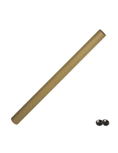 Tubes en carton Dohe - Non rétractés et non étiquetés - Bouchons en plastique séparés