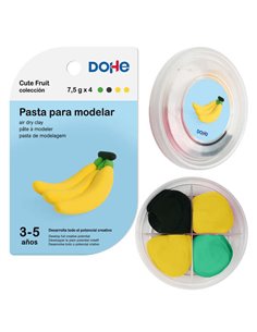 Pâte à modeler banane Dohe Cute Fruit Collection - Légère et flexible - Convient aux enfants de 3 à 5 ans