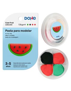Pâte à modeler pastèque Dohe Cute Fruit Collection - Légère et flexible - Convient aux enfants de 3 à 5 ans
