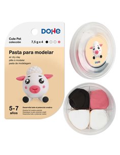 Pâte à modeler mouton Dohe Cute Pet Collection - Légère et flexible - Convient aux enfants de 5 à 7 ans
