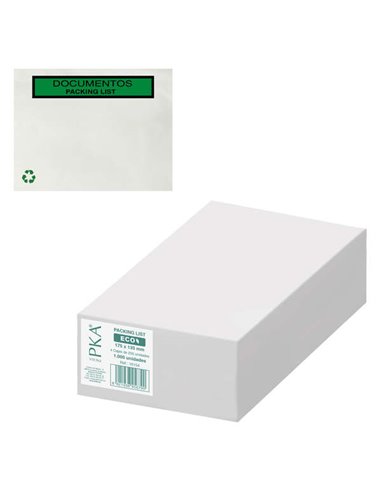 Boîte Dohe de 1 000 enveloppes autocollantes pour envoi de documents - Liste de colisage spéciale