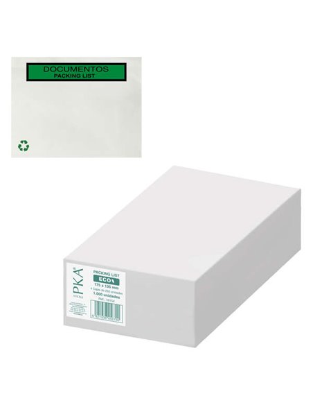 Boîte Dohe de 1 000 enveloppes autocollantes pour envoi de documents - Liste de colisage spéciale