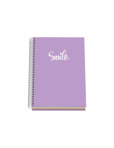 Cahier à spirale Dohe Pastel Series - Format A5, 100 feuilles 90 g/m² - Feuilles microperforées avec 2 trous - Grille 5 mm - Cou