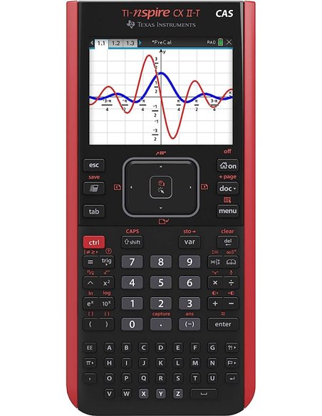 Calculatrice graphique Texas Instruments TI-Nspire CX II-T CAS - Écran couleur rétroéclairé 320 x 240 - Logiciel compatible PC/M