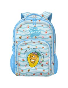 Grand sac à dos d'école Dohe Kakao Friends Summer Holiday - 3 compartiments - Poches latérales - Bretelles rembourrées et réglab