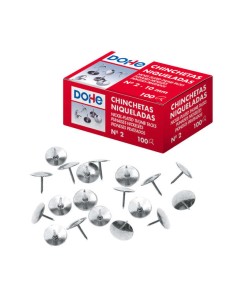Lot de 100 punaises nickelées Dohe n° 2