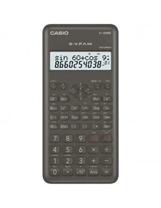 Calculatrice scientifique Casio FX-82MS 2e édition - Écran LCD 2 lignes - 240 fonctions intégrées - 8 mémoires variables - Calcu