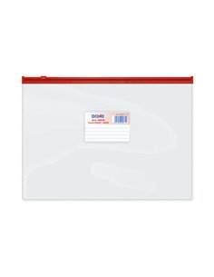 Sac zippé Dohe Paysage Transparent PVC 150 microns - Format Folio - Ouverture par le haut - Fermeture zippée hermétique