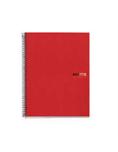 Cahier Miquel Rius Notebook6 à spirales, format A5, 150 feuilles microperforées 70 g avec 2 trous, couverture en polypropylène, 