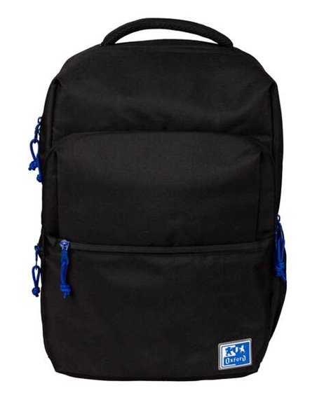 Sac à dos d'école Oxford B-Ready - Bretelles rembourrées et réglables - Dimensions 42 x 30 x 15 cm - Noir